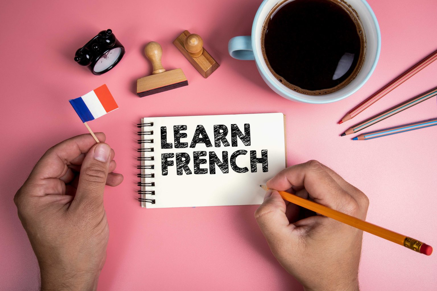 Learning french. Learn French. French Learning Wallpaper. French Learning illustration. Learn French with pictures.